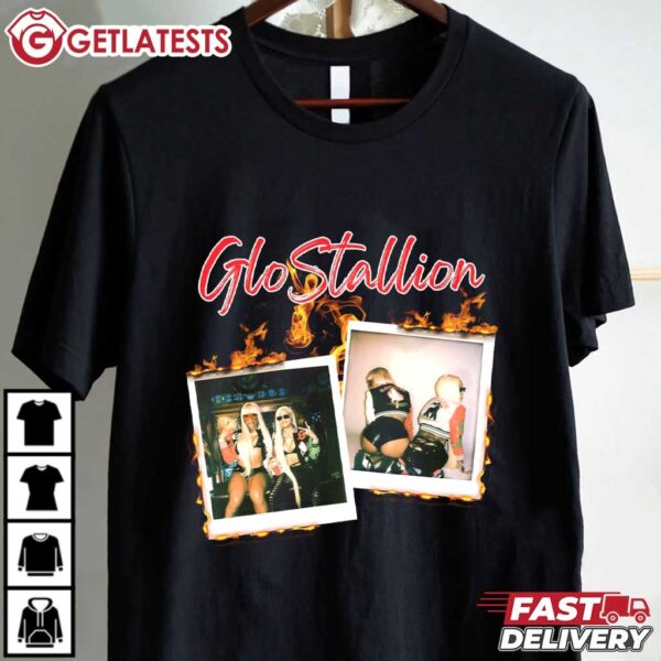Glostallion Wanna Be GloRilla and Megan Thee Stallion T Shirt (1)