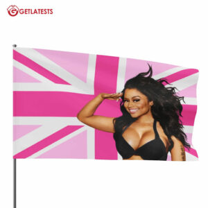 Nicki Minaj Saluting Pink UK Flag (2)