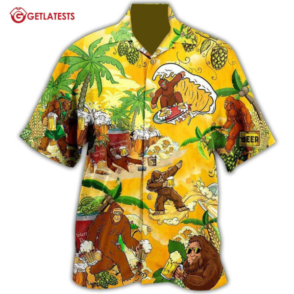 Beer Lovers Tropical Monkey Hawaiian Shirt