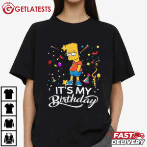 Bart Simpson It's My Birthday Funny T Shirt (2)