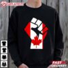 Handfist Maple Leaf Canadian Pride T Shirt (1)