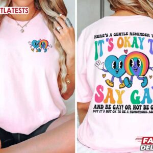 It’s Ok To Say Gay Equality LGBTQ T Shirt (2)