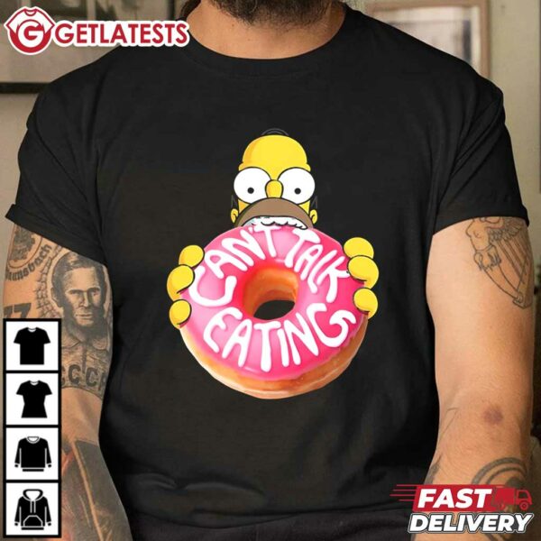 The Simpsons Homer Can't Talk Eating T Shirt (2)