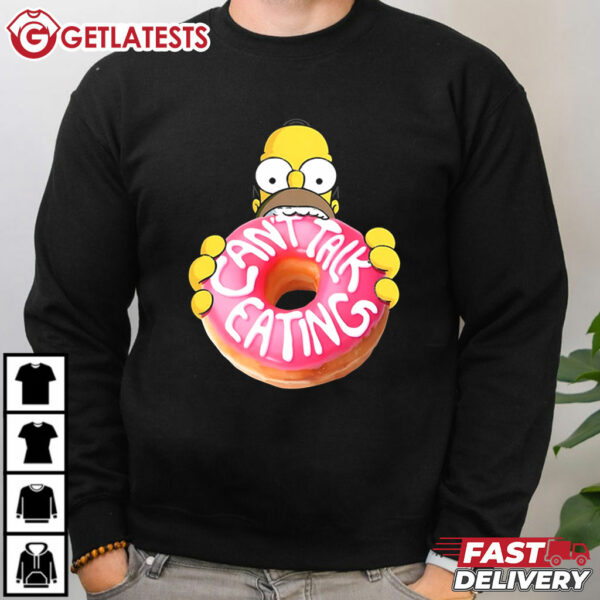 The Simpsons Homer Can't Talk Eating T Shirt (4)
