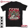 Cicada Invasion Summer Tour 2024 Funny Rock Star Band T Shirt (1)