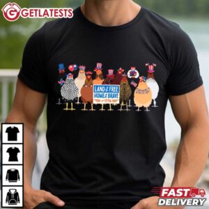 Chicken Funny 4th of July T Shirt (2)