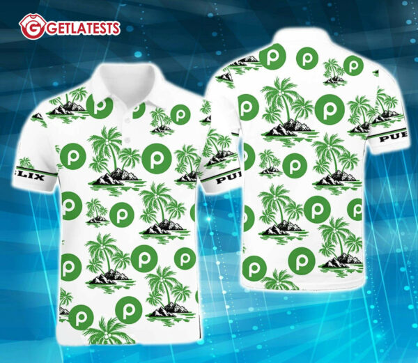 Publix Brand Palm Tree Island Polo Shirt