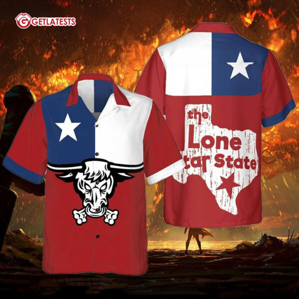 Longhorns The Lone Star State Of Texas Flag And Home Hawaiian Shirt