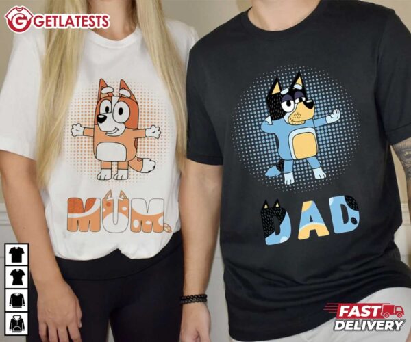 Bluey Era Family Matching Couple Shirt (2)