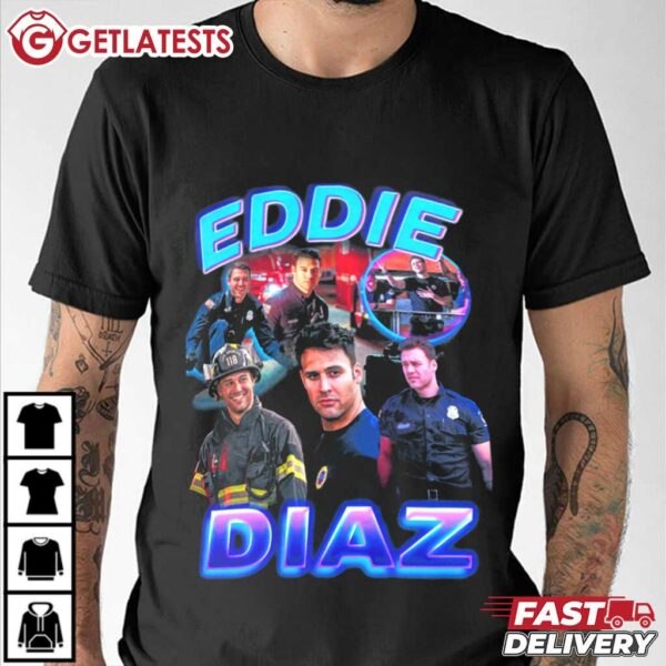Eddie Diaz Firefighter 9 1 1 T Shirt (2)