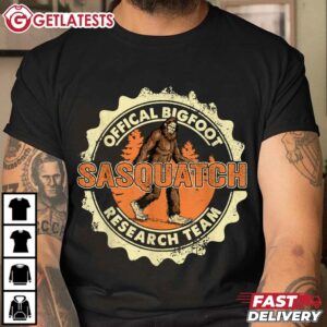Bigfoot Research Team Sasquatch Retro T Shirt (2)