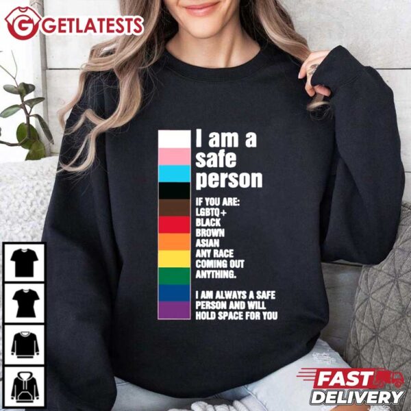 I Am A Safe Person LGBTQ Support Equality T Shirt (4)