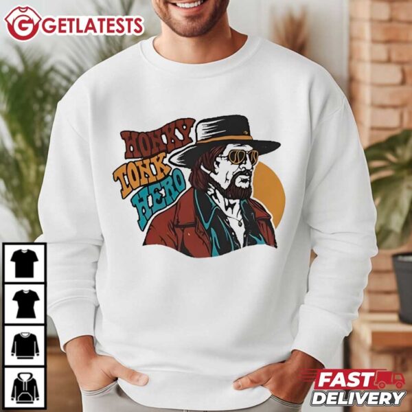 Waylon Jennings Honky Tonk Hero T Shirt (3)