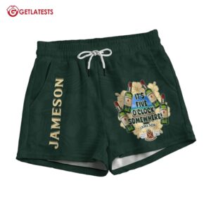 It's Five O'clock Somewhere Jameson Whiskey Women's Casual Shorts (1)