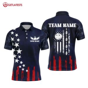 American Star Bowling Personalized Polo Shirt