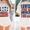 Loves Jesus And America Too 4th of July T Shirt (2)