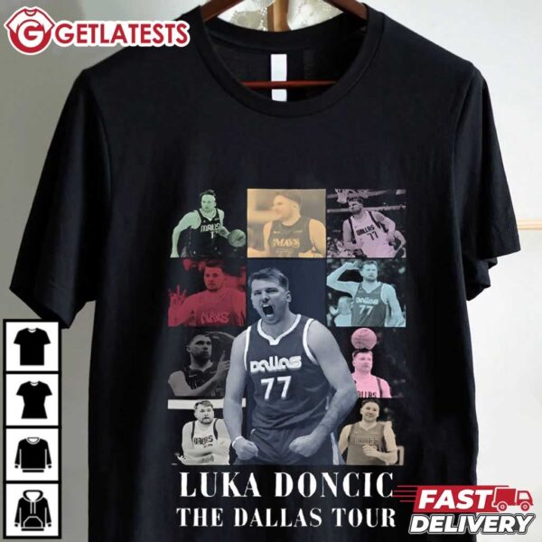 Luka Doncic The Dallas Tour Vintage T Shirt (1)