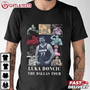Luka Doncic The Dallas Tour Vintage T Shirt (3)