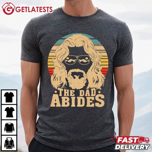 The Dad Abides Big Lebowski T Shirt (2)