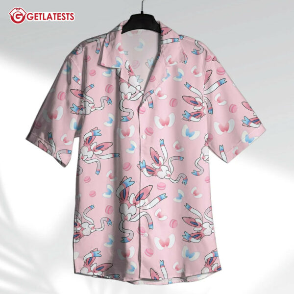 Sylveon Ribbon Fairy Type Pink Hawaiian Shirt And Short (3)
