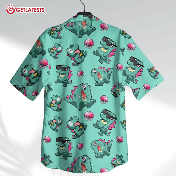 Totodile Cute Water Type Hawaiian Shirt And Short (1)