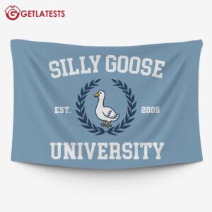 Silly Goose University Wall Tapestry (1)