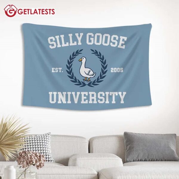 Silly Goose University Wall Tapestry (2)