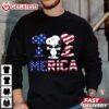 Snoopy Dog Flag America T Shirt (4)