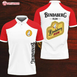 Bundaberg Rum Red And White Color Polo Shirt