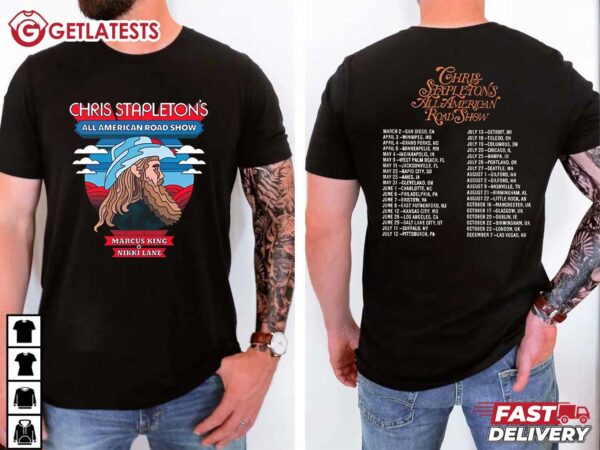 Chris Stapleton All American Road Show Tour T Shirt (2)