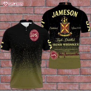 Jameson Irish Whiskey Triple Distilled Logo Polo Shirt