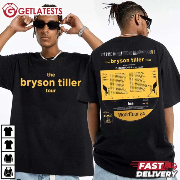 Bryson Tiller 2024 World Tour T Shirt (2)