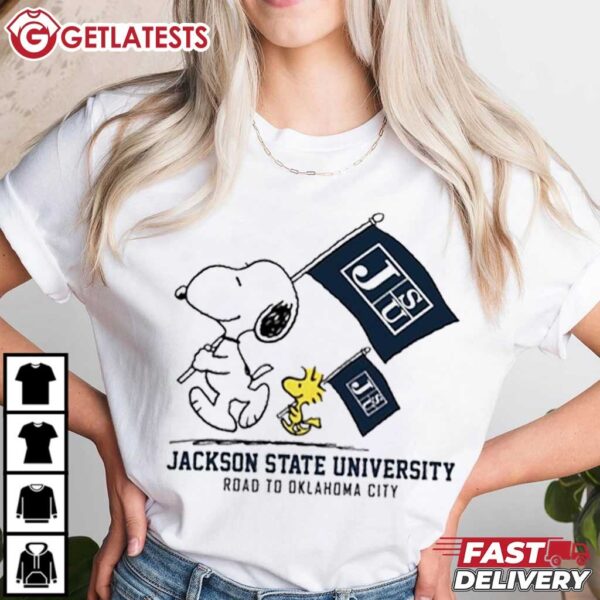 Snoopy Jackson State Tigers Road To Oklahoma City T Shirt (3)