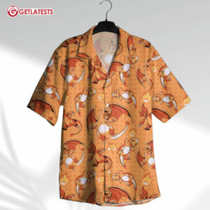 Charmander Evolution Fire Type Hawaiian Shirt and Shorts (2)