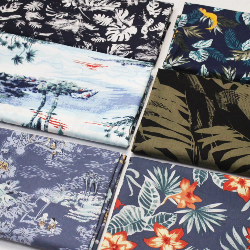 hawaiian shirt fabric cotton