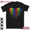 Pride Month Dog Paw LGBTQ Rainbow T Shirt (1)