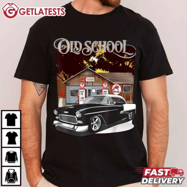 Chevrolet Bel Air 1955 Classic Old School T Shirt (2)