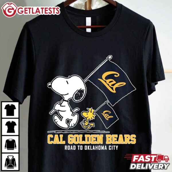 Snoopy California Golden Bears Road To Oklahoma City T Shirt (1)