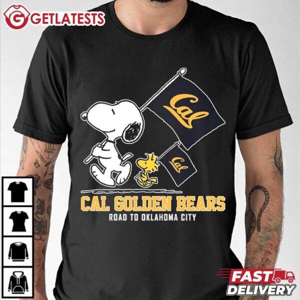 Snoopy California Golden Bears Road To Oklahoma City T Shirt (3)