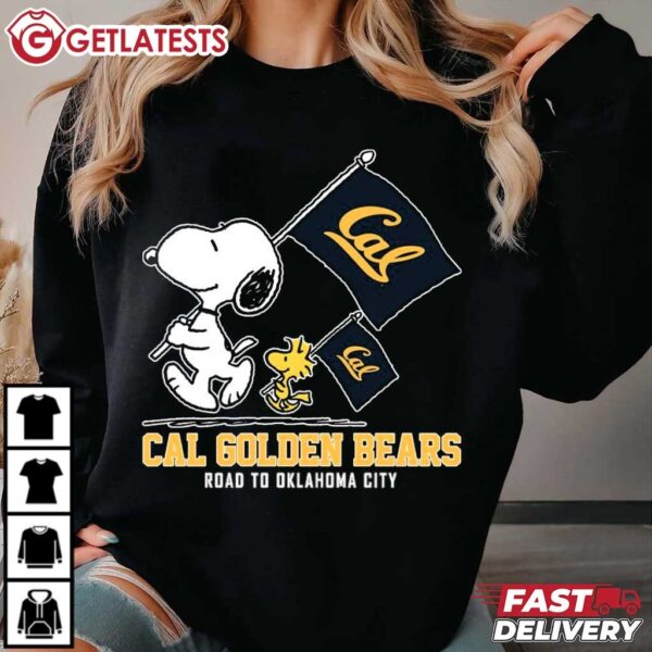 Snoopy California Golden Bears Road To Oklahoma City T Shirt (4)