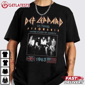Def Leppard US Tour Pyromania 1983 Merch T Shirt (2)