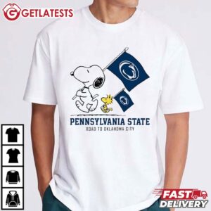Snoopy Pennsylvania State Road To Oklahoma City T Shirt (2)