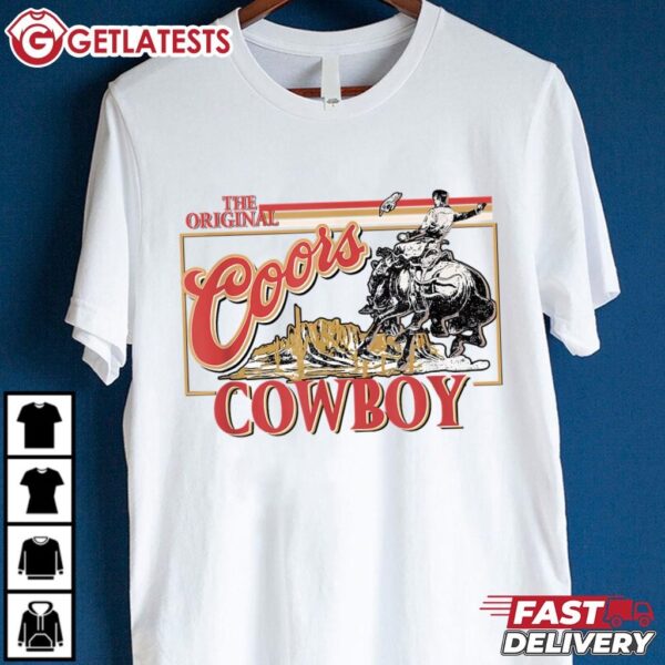 The Original Coors Cowboy Western Desert T Shirt (2)