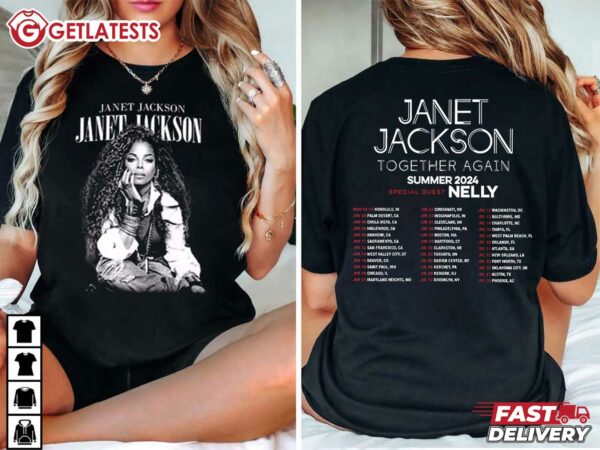 Janet Jackson Together Again 2024 Tour T Shirt (2)