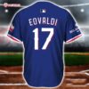 Texas Ranger Nathan Eovaldi Replica Postseason Baseball Jersey (1)
