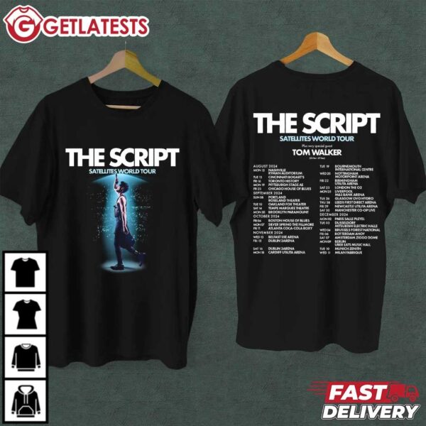 The Script Satellites World Tour 2024 T Shirt (1)