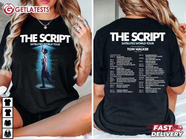 The Script Satellites World Tour 2024 T Shirt (2)