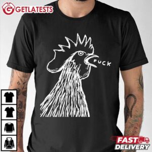 Funny Chicken Rooster FUCK T Shirt (2)