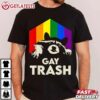 Gay Trash Raccoon LGBT Rainbow Gay Pride Month Vintage T Shirt (2)