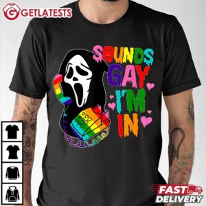 Ghost Sounds Gay I'm In LGBTQ Pride Month T Shirt (2)